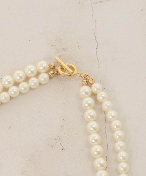 le.coeur blanc（ルクールブラン）の「パール2連ネックレス（ネックレス・レディース・オフホワイト・FREE）」の10枚目の写真