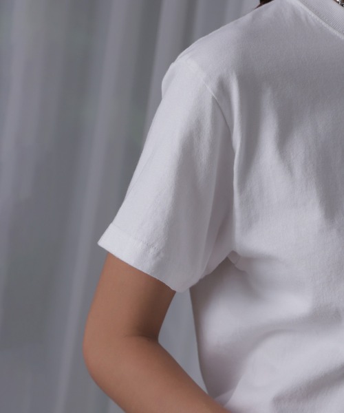 ROSE BUD(ローズバッド)の「GOT ROSE Tシャツ(Tシャツ/カットソー・レディース・ホワイト/ブラック・ONE SIZE)」の12枚目の写真