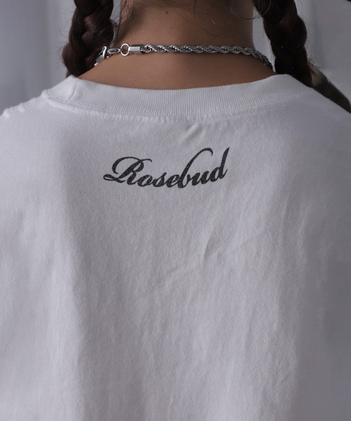 ROSE BUD(ローズバッド)の「GOT ROSE Tシャツ(Tシャツ/カットソー・レディース・ホワイト/ブラック・ONE SIZE)」の14枚目の写真