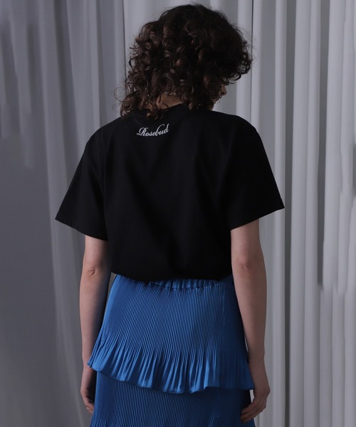 ROSE BUD(ローズバッド)の「GOT ROSE Tシャツ(Tシャツ/カットソー・レディース・ホワイト/ブラック・ONE SIZE)」の22枚目の写真