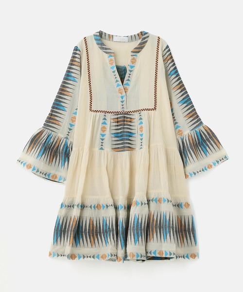 ROSE BUD(ローズバッド)の「(DEVOTION TWINS)TUNIC DRESS(ワンピース・レディース・ブルー・ONE SIZE)」の1枚目の写真
