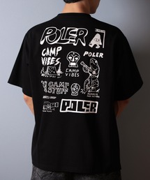 【ムラサキスポーツ限定】POLER/ポーラー 半袖Tシャツ ビッグシルエット 吸湿速乾 259MCV0017