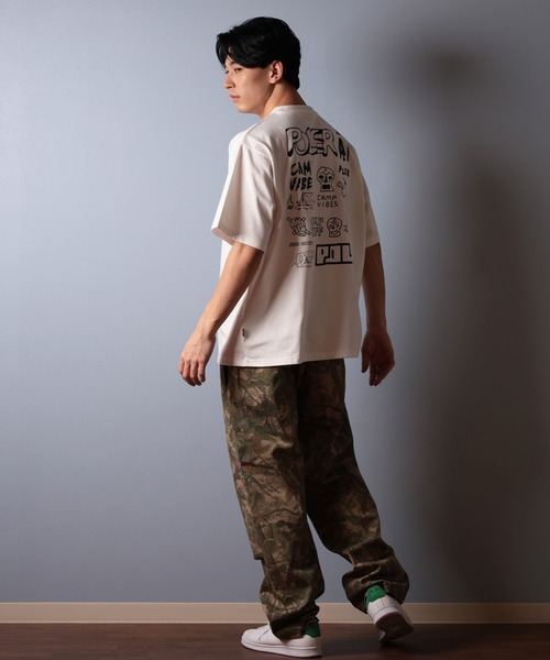 POLeR（ポーラー）の「【ムラサキスポーツ限定】POLER/ポーラー 半袖Tシャツ ビッグシルエット 吸湿速乾 259MCV0017（Tシャツ/カットソー・メンズ・ブラック/グレイッシュベージュ/ホワイト・M/L/XL）」の7枚目の写真