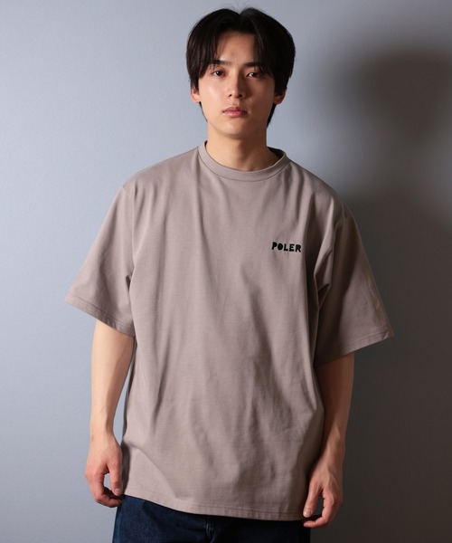 POLeR（ポーラー）の「【ムラサキスポーツ限定】POLER/ポーラー 半袖Tシャツ ビッグシルエット 吸湿速乾 259MCV0017（Tシャツ/カットソー・メンズ・ブラック/グレイッシュベージュ/ホワイト・M/L/XL）」の13枚目の写真