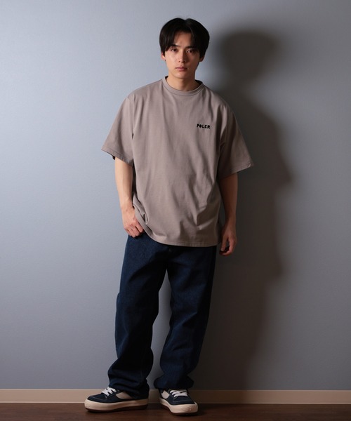 POLeR（ポーラー）の「【ムラサキスポーツ限定】POLER/ポーラー 半袖Tシャツ ビッグシルエット 吸湿速乾 259MCV0017（Tシャツ/カットソー・メンズ・ブラック/グレイッシュベージュ/ホワイト・M/L/XL）」の15枚目の写真