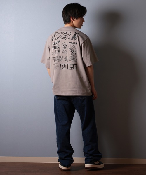 POLeR（ポーラー）の「【ムラサキスポーツ限定】POLER/ポーラー 半袖Tシャツ ビッグシルエット 吸湿速乾 259MCV0017（Tシャツ/カットソー・メンズ・ブラック/グレイッシュベージュ/ホワイト・M/L/XL）」の17枚目の写真