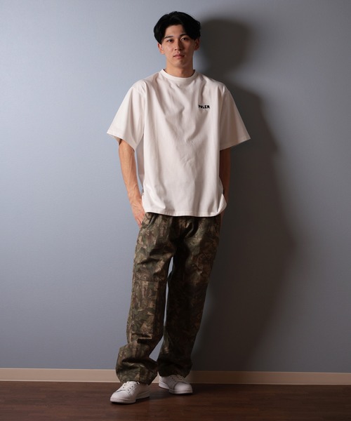 POLeR（ポーラー）の「【ムラサキスポーツ限定】POLER/ポーラー 半袖Tシャツ ビッグシルエット 吸湿速乾 259MCV0017（Tシャツ/カットソー・メンズ・ブラック/グレイッシュベージュ/ホワイト・M/L/XL）」の6枚目の写真