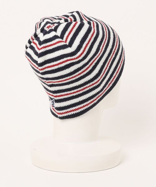 FILA（フィラ）の「FILA  KNIT BORDER SHORT BEANIE / フィラ（ニットキャップ/ビーニー・レディース・ホワイト/レッド・57~59cm）」の16枚目の写真