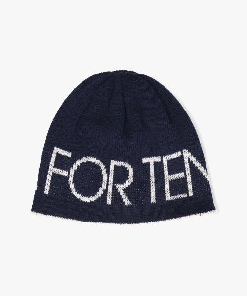 FILA（フィラ）の「FILA  KNIT BORDER SHORT BEANIE / フィラ（ニットキャップ/ビーニー・レディース・ホワイト/レッド・57~59cm）」の5枚目の写真