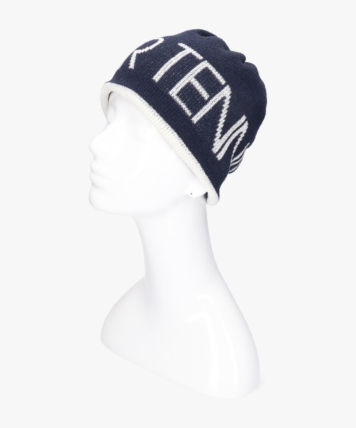 FILA（フィラ）の「FILA  KNIT BORDER SHORT BEANIE / フィラ（ニットキャップ/ビーニー・レディース・ホワイト/レッド・57~59cm）」の8枚目の写真