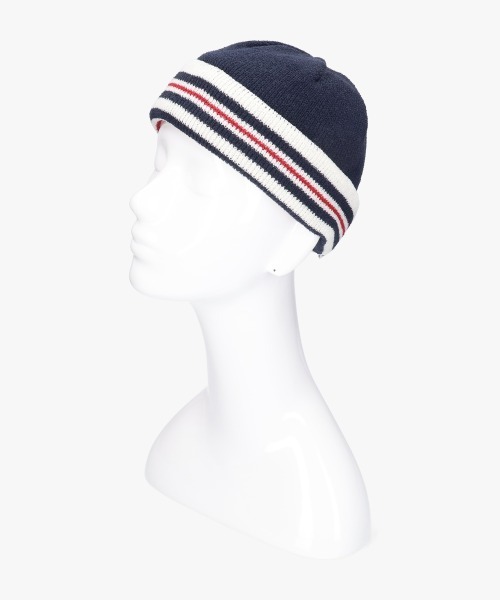 セール】FILA KNIT BORDER SHORT BEANIE / フィラ（ニット
