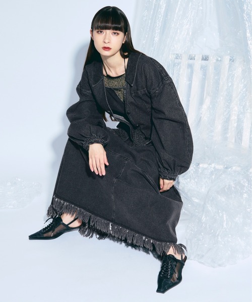 LADY ENYCE - ★Lady Enyce レディーエニーチェ★ブラックデニムジャケット★Bガール 2025SS】lady mode デニムジャケット（デニムジャケット