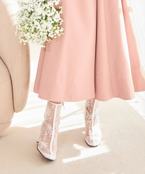 WILLSELECTION（ウィルセレクション）の「シアーショートブーツ（ブーツ・レディース・ホワイト系その他/ベージュ/ブラック系その他/ブラック・MEDIUM/LARGE）」の13枚目の写真