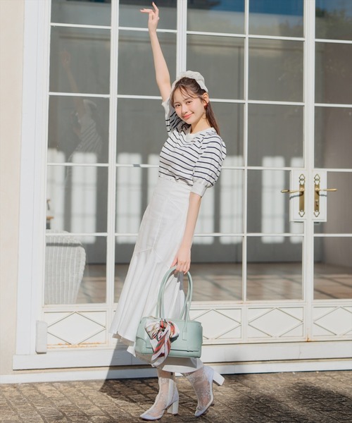 WILLSELECTION（ウィルセレクション）の「シアーショートブーツ（ブーツ・レディース・ホワイト系その他/ベージュ/ブラック系その他/ブラック・MEDIUM/LARGE）」の19枚目の写真