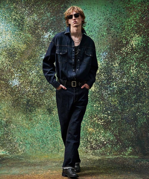 MSML（エムエスエムエル）の「DENIM SHIRT / ONE WASHED（シャツ/ブラウス・メンズ・インディゴブルー・XL/L/M/S）」の7枚目の写真