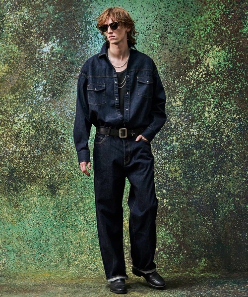MSML（エムエスエムエル）の「DENIM SHIRT / ONE WASHED（シャツ/ブラウス・メンズ・インディゴブルー・XL/L/M/S）」の8枚目の写真