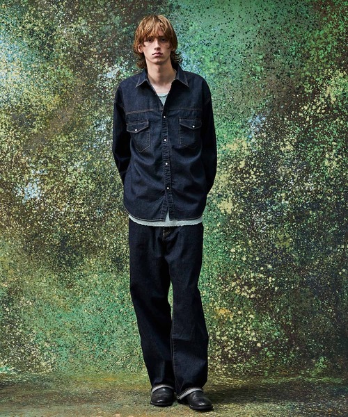 MSML（エムエスエムエル）の「DENIM SHIRT / ONE WASHED（シャツ/ブラウス・メンズ・インディゴブルー・XL/L/M/S）」の10枚目の写真