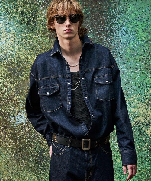 MSML（エムエスエムエル）の「DENIM SHIRT / ONE WASHED（シャツ/ブラウス・メンズ・インディゴブルー・XL/L/M/S）」の3枚目の写真