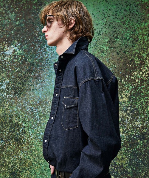 MSML（エムエスエムエル）の「DENIM SHIRT / ONE WASHED（シャツ/ブラウス・メンズ・インディゴブルー・XL/L/M/S）」の5枚目の写真