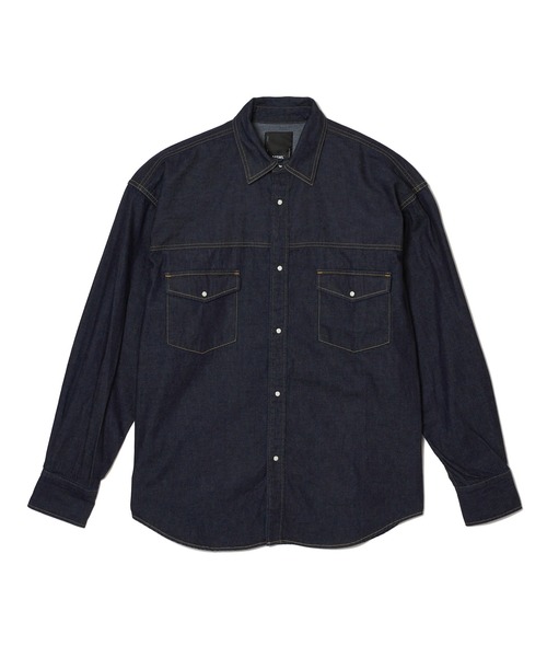 MSML（エムエスエムエル）の「DENIM SHIRT / ONE WASHED（シャツ/ブラウス・メンズ・インディゴブルー・XL/L/M/S）」の16枚目の写真