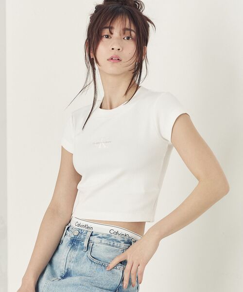   Jeans　モノグラム ベイビー Tシャツ Calvin Klein｜(W)【公式ショップ】 カルバンクライン