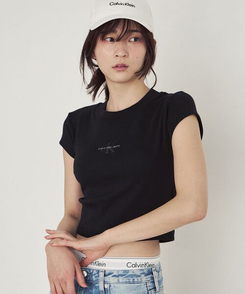 モノグラム ベイビーTシャツ（Tシャツ/カットソー）｜Calvin