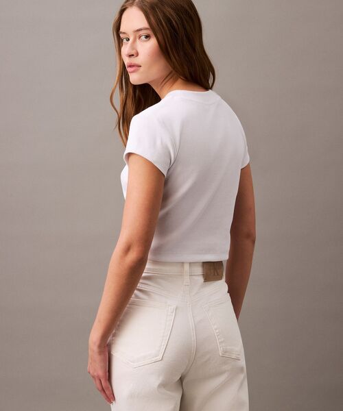 Tシャツ・カットソー ^ ^ Here White Monogram Baby T-Shirt 47AB802 YAA 47AB802_YAA_main