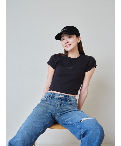 モノグラム ベイビーTシャツ（Tシャツ/カットソー）｜Calvin Klein