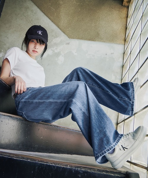   Jeans　モノグラム ベイビー Tシャツ モノグラム ベイビーTシャツ（Tシャツ/カットソー）｜Calvin