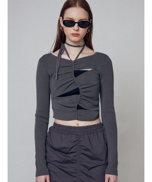 EMODA（エモダ）の「オーバルフレームアイウェア（メガネ・レディース・ブラック・FREE）」の8枚目の写真