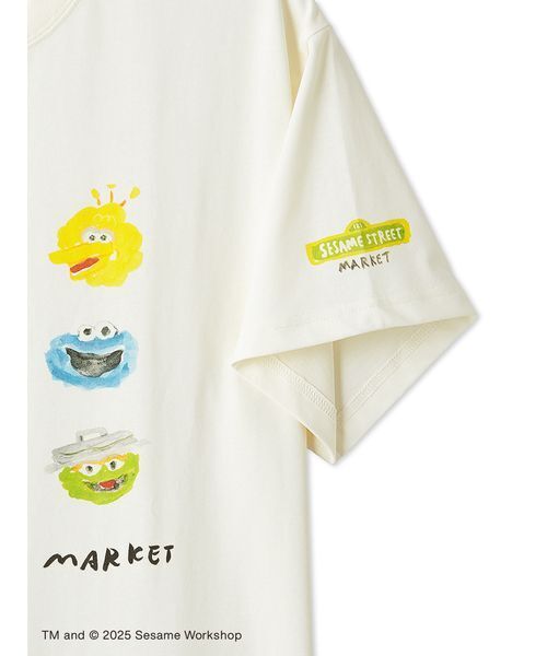 SESAME STREET（セサミストリート）の「【ヒラノトシユキ】【UNISEX】オリジナルアートTシャツ（Tシャツ/カットソー・レディース・アイボリー/チャコールグレー・MEDIUM/LARGE）」の9枚目の写真