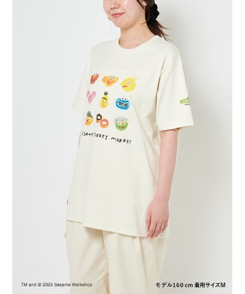 SESAME STREET（セサミストリート）の「【ヒラノトシユキ】【UNISEX】オリジナルアートTシャツ（Tシャツ/カットソー・レディース・アイボリー/チャコールグレー・MEDIUM/LARGE）」の12枚目の写真