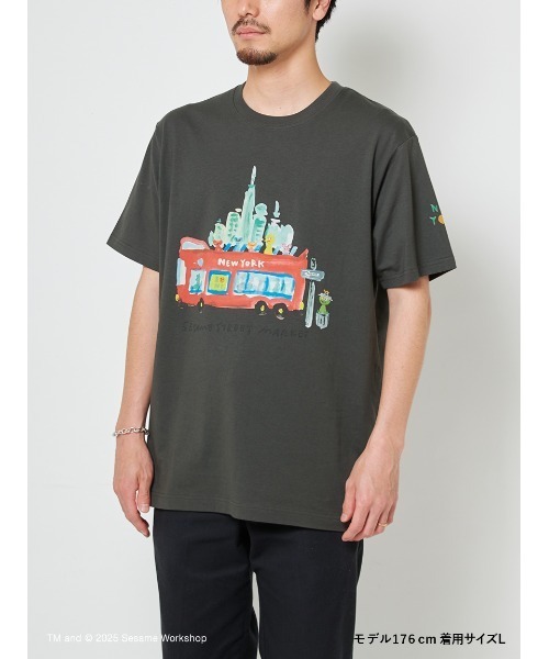 SESAME STREET（セサミストリート）の「【ヒラノトシユキ】【UNISEX】オリジナルアートTシャツ（Tシャツ/カットソー・レディース・アイボリー/チャコールグレー・MEDIUM/LARGE）」の18枚目の写真