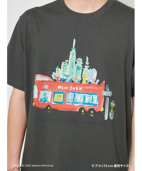SESAME STREET（セサミストリート）の「【ヒラノトシユキ】【UNISEX】オリジナルアートTシャツ（Tシャツ/カットソー・レディース・アイボリー/チャコールグレー・MEDIUM/LARGE）」の20枚目の写真