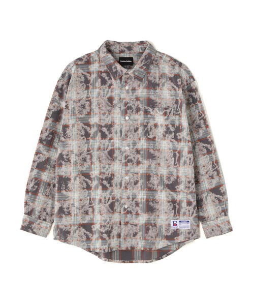 DANKE SCHON(ダンケシェーン)の「【WEB&DEPOT限定】DankeSchon/ダンケシェーン/BLEACH CHECK LSH(シャツ/ブラウス・レディース・レッド/グレー・F)」の5枚目の写真