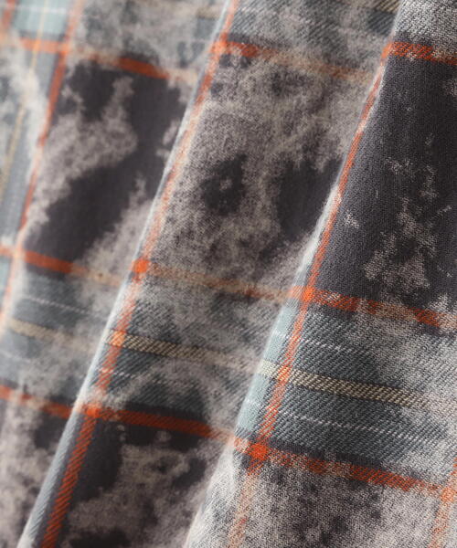 DANKE SCHON(ダンケシェーン)の「【WEB&DEPOT限定】DankeSchon/ダンケシェーン/BLEACH CHECK LSH(シャツ/ブラウス・レディース・レッド/グレー・F)」の8枚目の写真