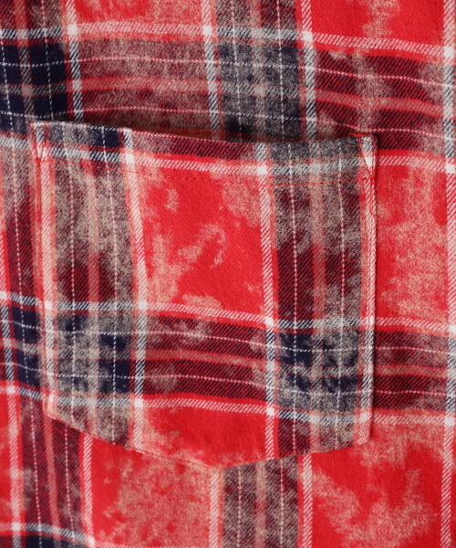 DANKE SCHON(ダンケシェーン)の「【WEB&DEPOT限定】DankeSchon/ダンケシェーン/BLEACH CHECK LSH(シャツ/ブラウス・レディース・レッド/グレー・F)」の11枚目の写真