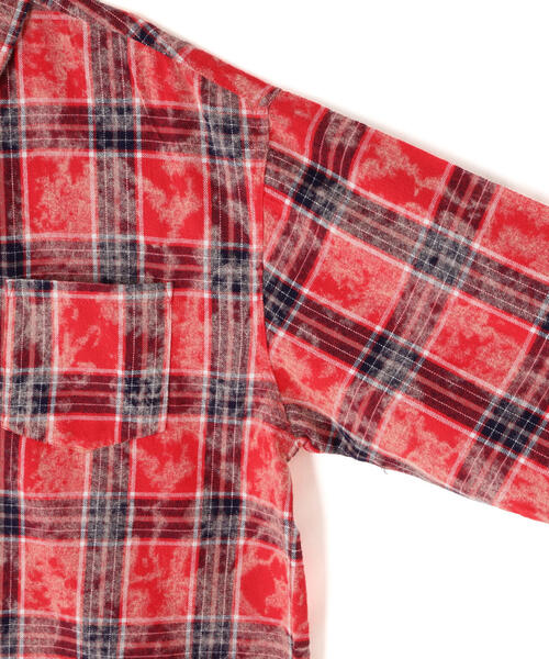 DANKE SCHON(ダンケシェーン)の「【WEB&DEPOT限定】DankeSchon/ダンケシェーン/BLEACH CHECK LSH(シャツ/ブラウス・レディース・レッド/グレー・F)」の12枚目の写真