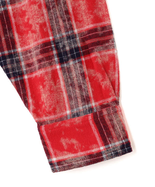 DANKE SCHON(ダンケシェーン)の「【WEB&DEPOT限定】DankeSchon/ダンケシェーン/BLEACH CHECK LSH(シャツ/ブラウス・レディース・レッド/グレー・F)」の13枚目の写真