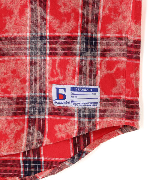 DANKE SCHON(ダンケシェーン)の「【WEB&DEPOT限定】DankeSchon/ダンケシェーン/BLEACH CHECK LSH(シャツ/ブラウス・レディース・レッド/グレー・F)」の14枚目の写真
