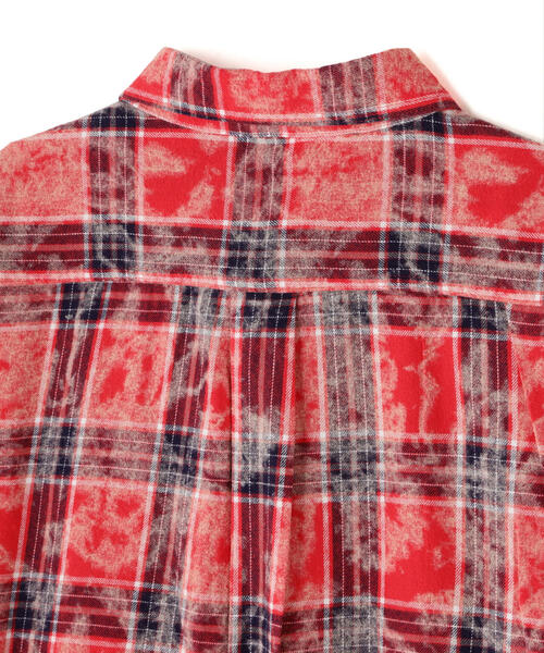 DANKE SCHON(ダンケシェーン)の「【WEB&DEPOT限定】DankeSchon/ダンケシェーン/BLEACH CHECK LSH(シャツ/ブラウス・レディース・レッド/グレー・F)」の15枚目の写真