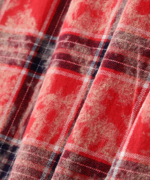 DANKE SCHON(ダンケシェーン)の「【WEB&DEPOT限定】DankeSchon/ダンケシェーン/BLEACH CHECK LSH(シャツ/ブラウス・レディース・レッド/グレー・F)」の17枚目の写真