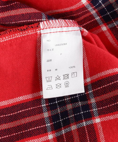 DANKE SCHON(ダンケシェーン)の「【WEB&DEPOT限定】DankeSchon/ダンケシェーン/BLEACH CHECK LSH(シャツ/ブラウス・レディース・レッド/グレー・F)」の18枚目の写真
