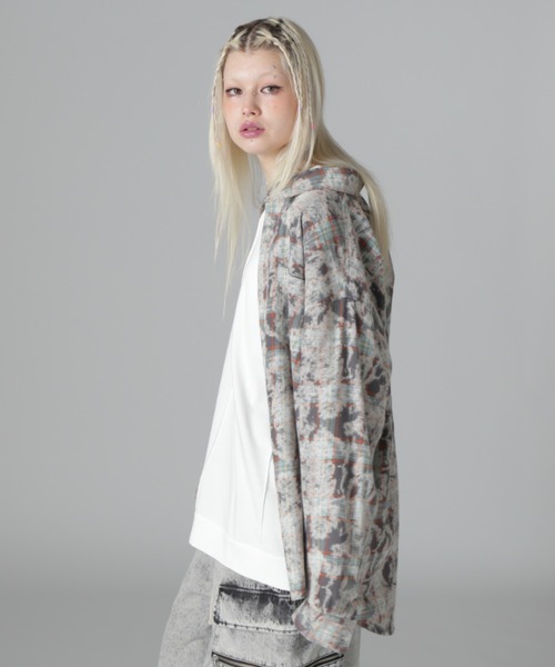 DANKE SCHON(ダンケシェーン)の「【WEB&DEPOT限定】DankeSchon/ダンケシェーン/BLEACH CHECK LSH(シャツ/ブラウス・レディース・レッド/グレー・F)」の21枚目の写真
