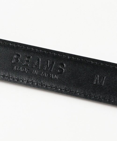 BEAMS（ビームス）の「BEAMS / ガラスレザーベルト（ベルト・メンズ・ダークブラウン/ブラック・LARGE/MEDIUM）」の4枚目の写真