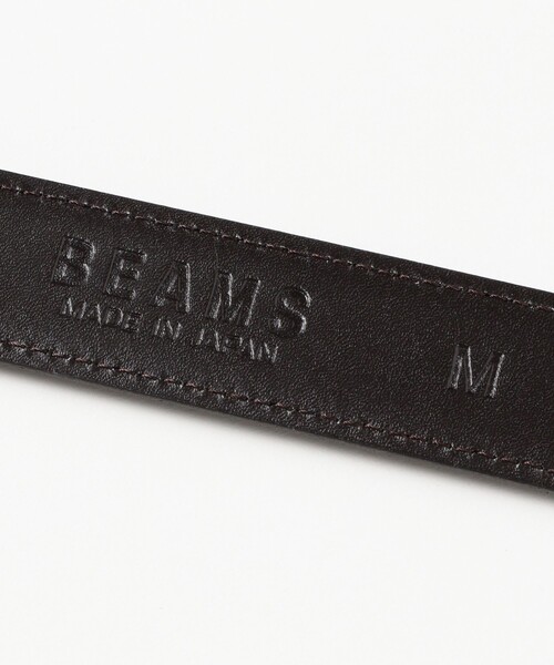 BEAMS（ビームス）の「BEAMS / ガラスレザーベルト（ベルト・メンズ・ダークブラウン/ブラック・LARGE/MEDIUM）」の7枚目の写真