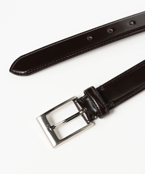BEAMS（ビームス）の「BEAMS / ガラスレザーベルト（ベルト・メンズ・ダークブラウン/ブラック・LARGE/MEDIUM）」の8枚目の写真
