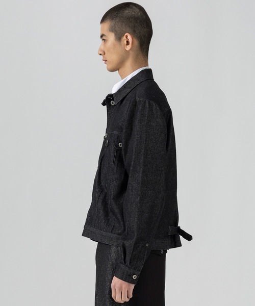 D.Nart.Ampta（ディーナ―トアンプタ）の「D.Nart.Ampta(ディー・ナート・アンプタ)Denim Jacket デニムジャケット（デニムジャケット・メンズ・ブラック/インディゴブルー・S/M）」の3枚目の写真