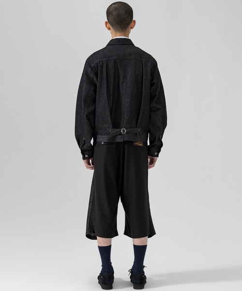 D.Nart.Ampta（ディーナ―トアンプタ）の「D.Nart.Ampta(ディー・ナート・アンプタ)Denim Jacket デニムジャケット（デニムジャケット・メンズ・ブラック/インディゴブルー・S/M）」の6枚目の写真