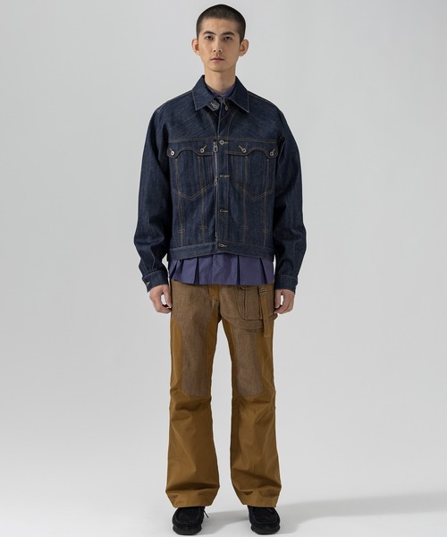 D.Nart.Ampta（ディーナ―トアンプタ）の「D.Nart.Ampta(ディー・ナート・アンプタ)Denim Jacket デニムジャケット（デニムジャケット・メンズ・ブラック/インディゴブルー・S/M）」の9枚目の写真